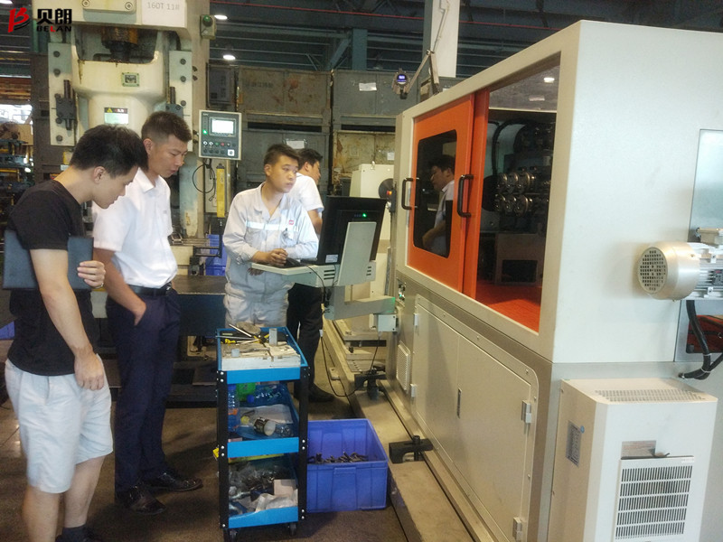 貝朗墩頭機(jī)在廣州客戶處驗(yàn)收合格啦！