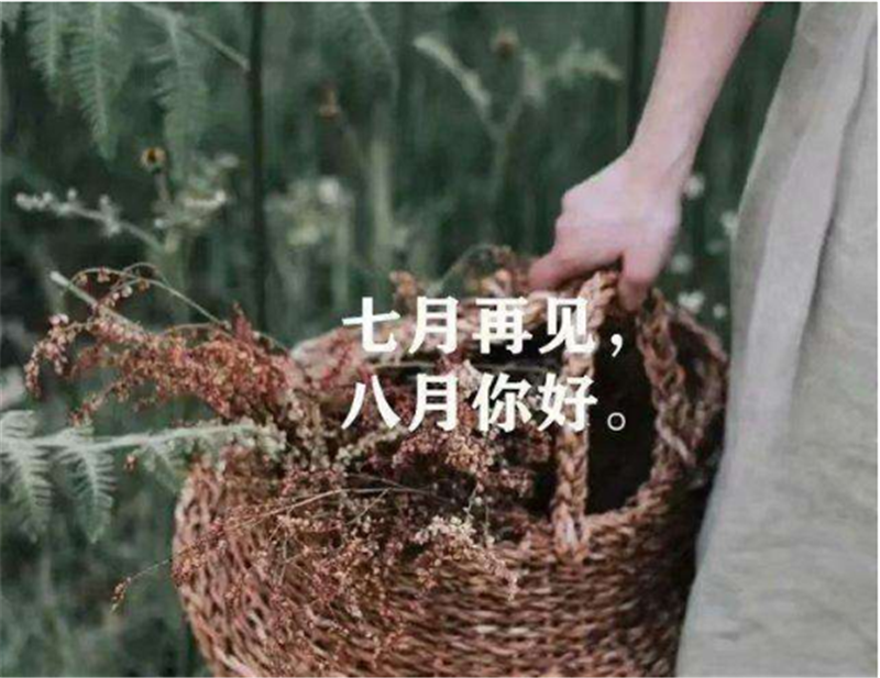7月再見，8月你好！